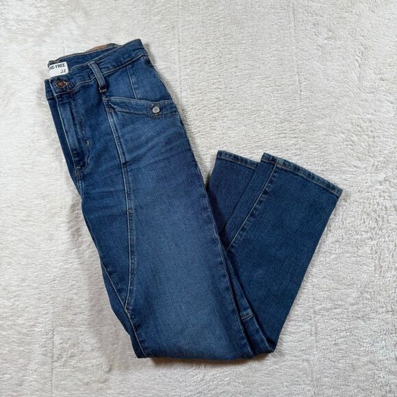 Free People Beacon Mid-Rise Slim Crop Women's Jeans - Picture 1 of 8